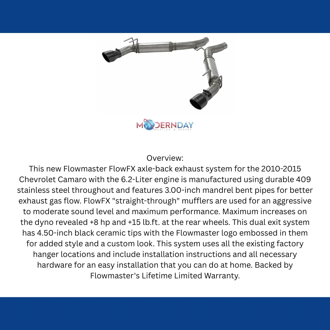 2010-2015 Ram Axle-Back Exhaust Flowmaster Stainless Steel